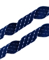 Fita sinimbu pesponto pompom azul marinho