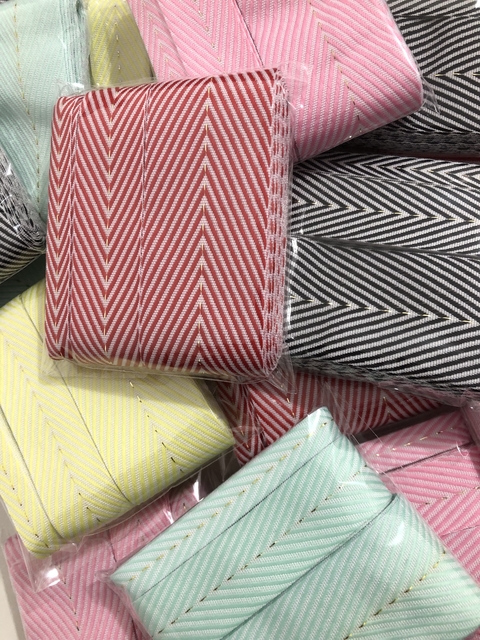 Kit fita chevron sinimbu (3 tamanhos) - 2 metros de cada