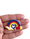 Aplique arco-íris escolar - 1 unidade