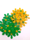 Aplique flor em acrílico 3,5cm - 1 unidade