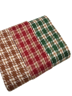 Fita importada xadrez cores natal 38mm - 2 metros