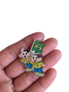 Aplique Mônica e Magali Brasil - 1 unidade