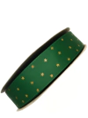 Fita gorgurão yama verde com estrela dourada 38mm