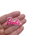 Aplique nome Barbie emborrachado - 1 unidade