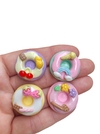 Aplique donuts fofo - 4 unidades (1 de cada igual a foto)