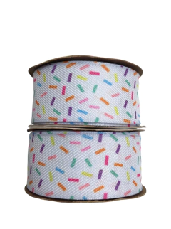 Fita sinimbu jeans estampada granulado 38mm