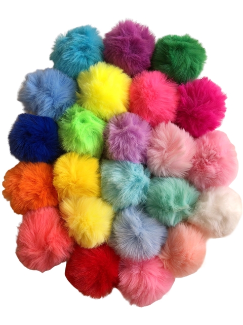 Pompom pelo alto grande (7cm á 8cm) - 1 unidade - comprar online