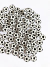 Aplique bola de futebol base reta 10mm - 10 unidades