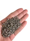 Strass de costura cristal e prata (4mm) - 10 gramas