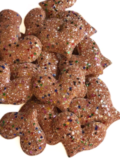 Aplique coração dourado glitter com estrelinhas - 1 unidade