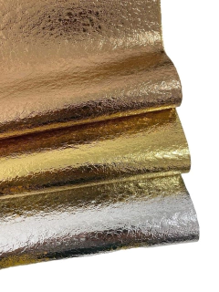 Lonita metalizada craquelada 68x25cm - 1 unidade