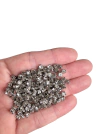 Strass de costura cristal e prata (3mm) - 100 unidades