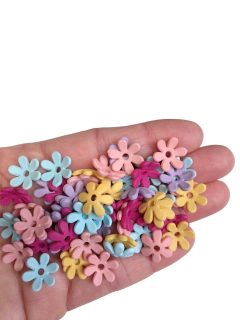 Flor com furo passante - 15 gramas