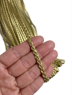 Fio sintético trançado dourado 5mm - 1 metro