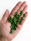 chaton redondo verde 10mm - 30 unidades