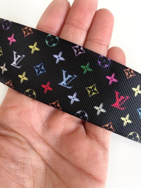 fita gorgurão sakura louis vuitton 38mm - 2 metros