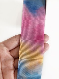 fita gorgurão progresso tie-dye 38mm - 10 metros - comprar online