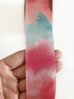 fita gorgurão progresso tie-dye 38mm - 10 metros na internet