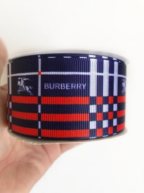 fita gorgurão sakura burberry 38mm - 10 metros