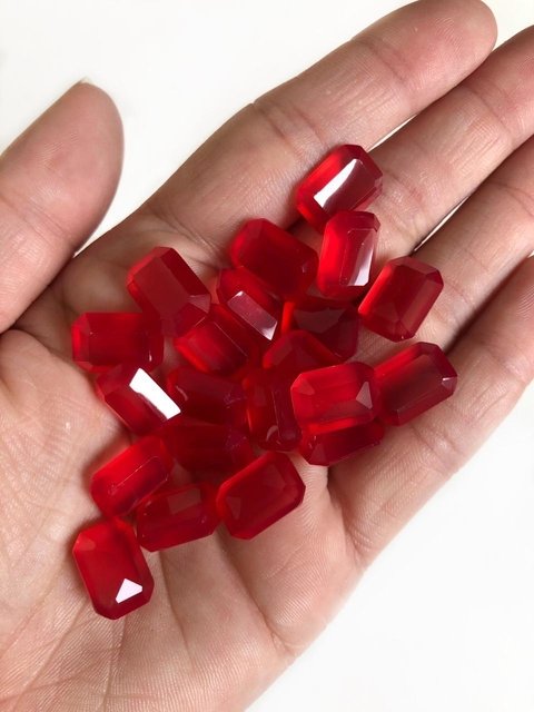 chaton octagonal 10x14mm - 20 unidades
