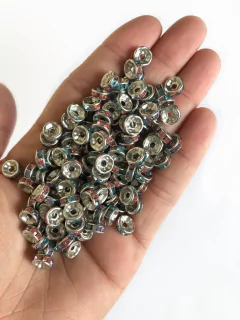 entremeio rodela com strass colorido - 30 unidades na internet