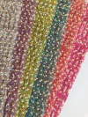 manta de strass e pérolas - 2 fileiras