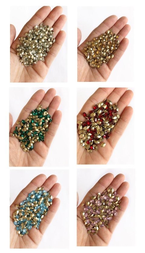 chaton oval 5x7mm - 50 unidades