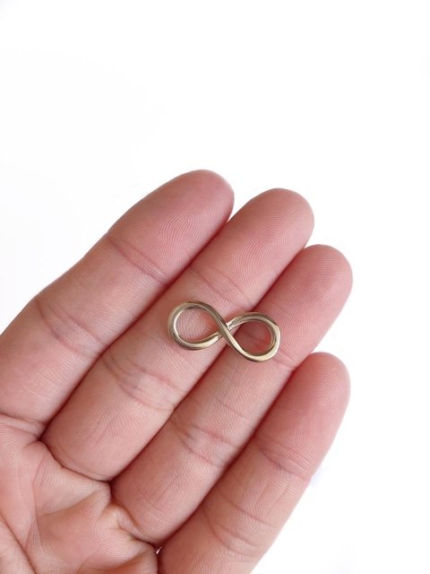 entremeio símbolo do infinito metal - 1 unidade