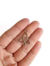entremeio triquetra metal - 1 unidade