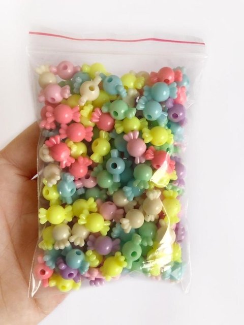 miçanga balinha colorida - 50 gramas