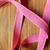 Fita Jeans Rosa Chiclete Pesponto Branco - Tamanhos Variados na internet