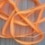 Fita Jeans Laranja Neon Pespontada - Tamanhos Variados - comprar online
