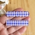 Placa Hair Clips Xadrez Lilás