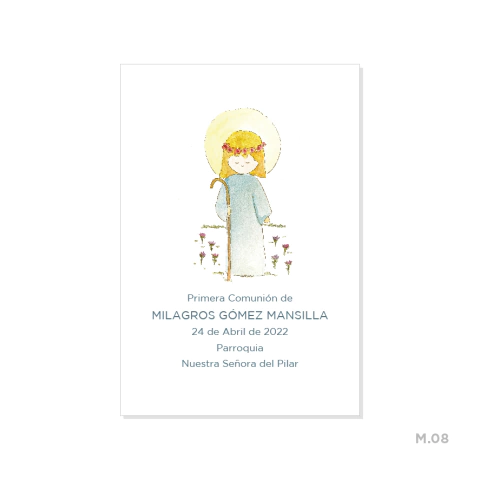 Estampitas comunión mujer - comprar online