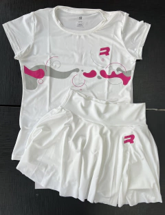 Conjunto Royal Dama Blanco Rosa