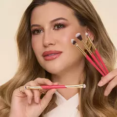 Kit Pincéis para Olhos Secret Pink Niina Secrets - Amo Maquiagem