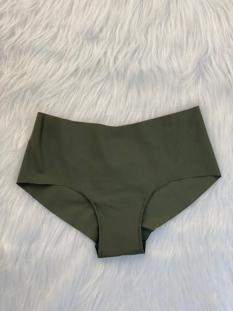 Calcinha Sem Costura Shortinho - Verde Militar