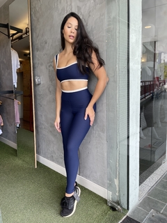 Conjunto Legging Elegance - Azul Marinho na internet