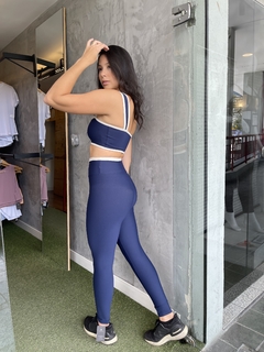 Conjunto Legging Elegance - Azul Marinho - My Box FitnessWear | Moda fitness feminina de qualidade