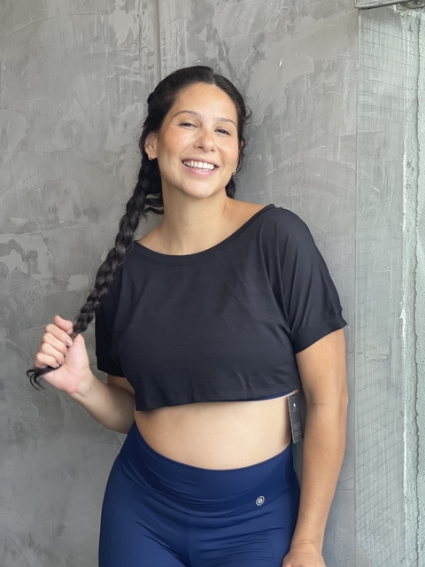 Cropped Eva - Preto - comprar online