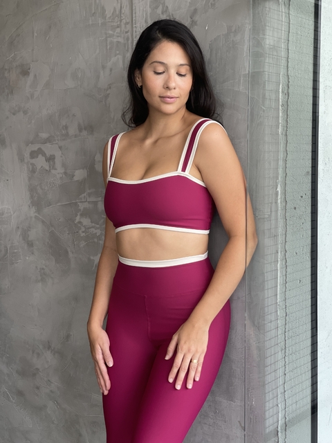 Conjunto Legging Elegance - Vinho