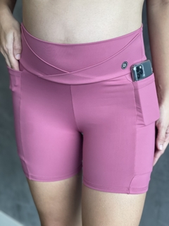 Short Powerful Meia Perna Bolso - Rosa Chá na internet