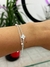 Pulsera doble trebol PLATA 925