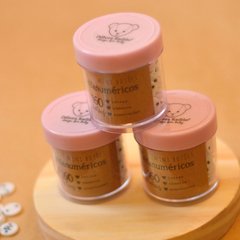 Pote 160 Mini Botões Alfanuméricos® | 11mm - preto - Débora Radtke