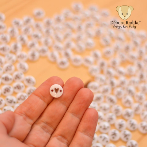 Ícone coração marrom | 24 unidades - comprar online