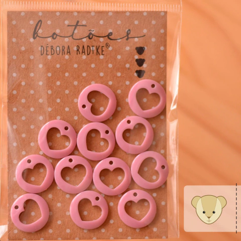 Pingente do amor ROSÊ - 12 unidades