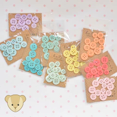 Botões Aquarelados AZULZINHO 3 tamanhos | dúzia na internet