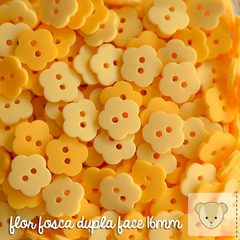 Flor fosca 16mm - pacote avulso com 8 botões AMARELO - comprar online