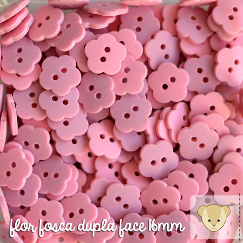 Flor fosca 16mm - pacote avulso com 12 botões ROSÊ - comprar online