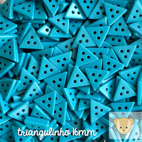 Triangulinho - pacote com 8 botões AZUL INTENSO - comprar online